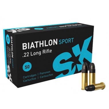 Патрон нарезной SK Biathlon Sport кал.22 LR пуля 2,59 г/ 40 gr. 337 м/с. (50 шт)